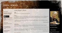 Desktop Screenshot of lindahoganwriter.com